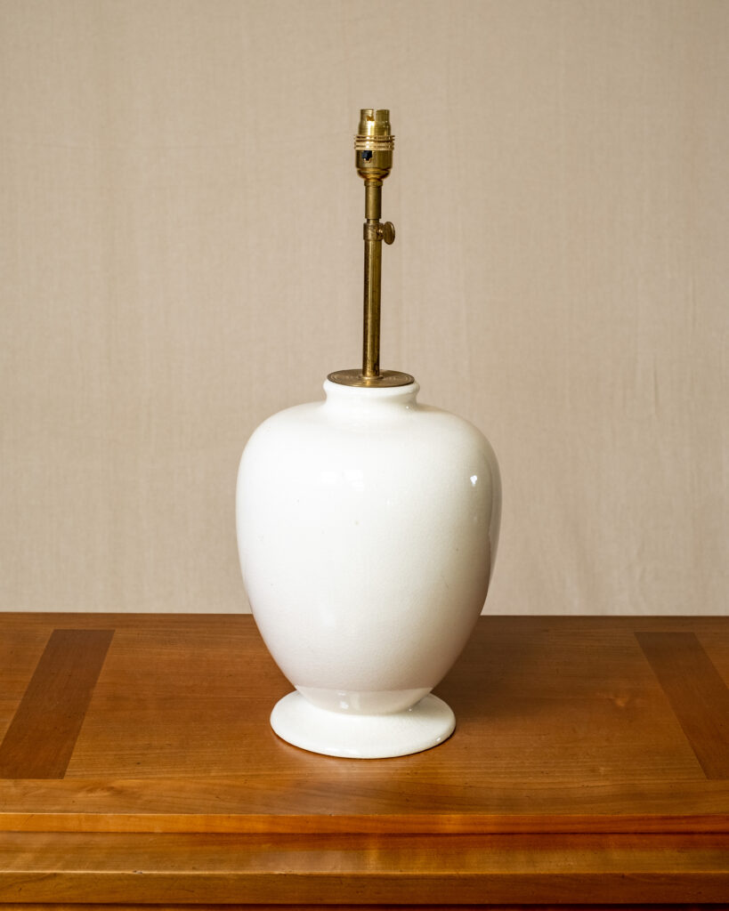 A large French glazed ceramic lamp, 1960s.