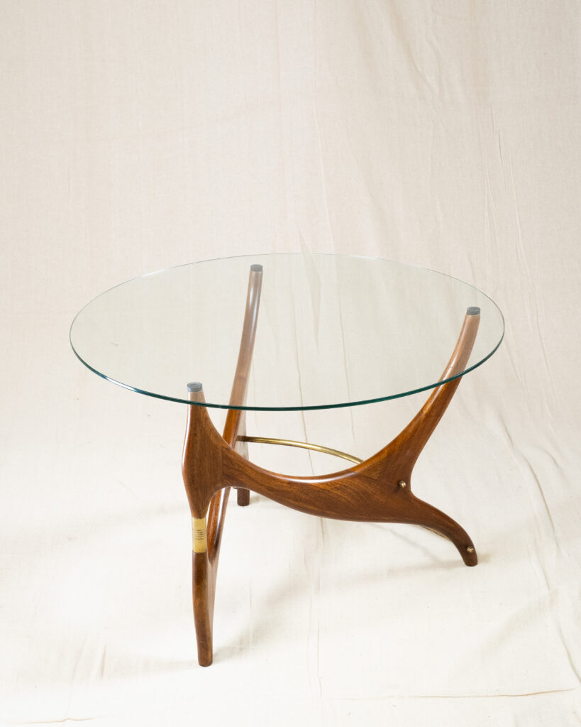 An Italian mahogany coffee table, circa 1950.
