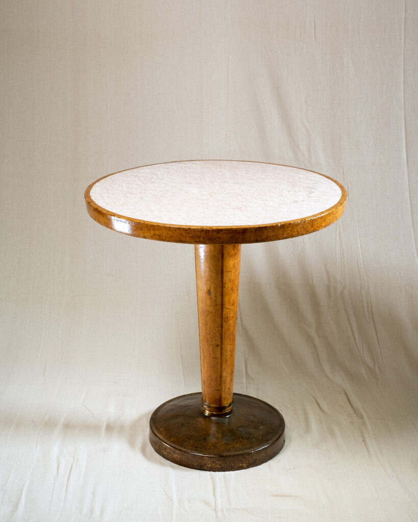 A fruitwood side table by Gustavo Pulitzer, Italy, circa 1950.